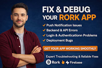 fix rork app push notification and backend issues fast
