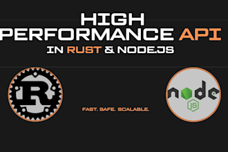 build a high performance rest API or backend service using rust or nodejs