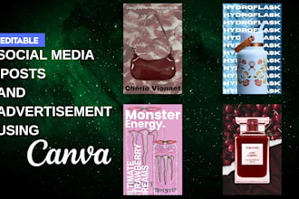 make editable social media designs on canva for cheap