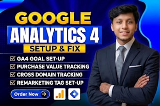 setup or fix google analytics 4, ga4 ecommerce and conversion tracking
