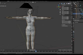 fix and rig, facial rig, weight painting, any mesh in any software