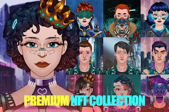 design unique character art for nft or web3 projects