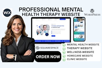 design therapy mental health website homecare wellness website on wordpress