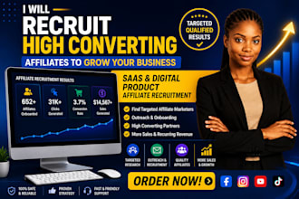 recruit real affiliate marketers to grow your saas or ecommerce offer