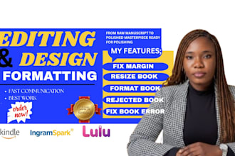 fix margin, trim size, bleed, fonts for children book, journals
