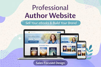 build your ebook author website with sales driven design and branding