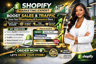 boost your shopify sales, shopify marketing, dropshipping sales, shopify traffic