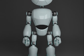 sculpt 3d sci fi character,3d printable,3d cute robotic toys,3d articulated toys