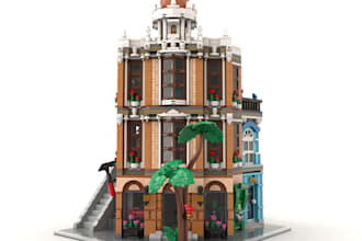 design 3d lego model,lego house toy set,lego technic,botanical with instruction