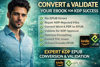 fix kdp epub error, optimize kindle ebook for amazon kdp publishing
