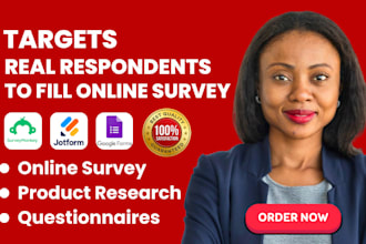 targets real survey respondents to fill online survey and questionnaire