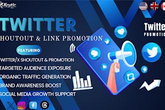 twitter shoutout promotion to 80m real USA and UK audience
