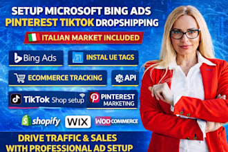 setup microsoft bing ads bing ads campaign italian pinterest tiktok dropshipping