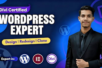be divi expert for wordpress divi website design, redesign using divi builder