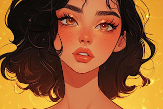 create a disney cartoon illustration