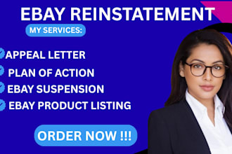 reinstate your ebay account suspension and fix mc999 vero issues