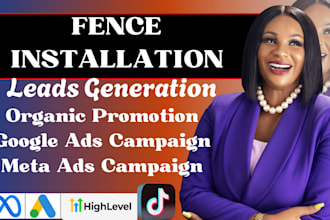 run fence installation google ads fence installation facebook ads campaign