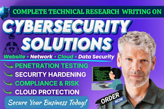 do technical research writing on cyber security issues, cybersecurity report