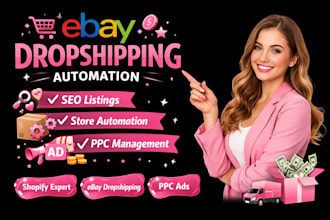 setup ebay manage dropshipping store automation SEO optimized listing PPC