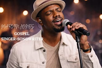 male gospel singer songwriter gospel pop gospel soulful worship vocalist rap rnb
