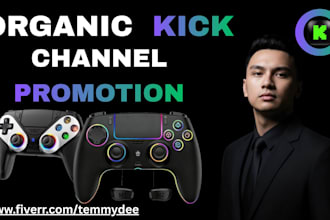 do kick channel promotion to gain kick followers, kick live viewers