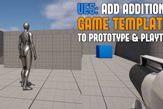 develop a shooter game prototype, levels in unreal engine 5