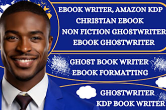 ebook ghostwriter, ghost book writer, non fiction ghostwriter, KDP book writer