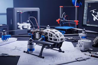 design manufacture custom uavs vtol qudadcopter, pixhawk and 3d printable drone