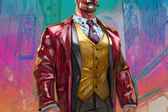 superhero character for comics