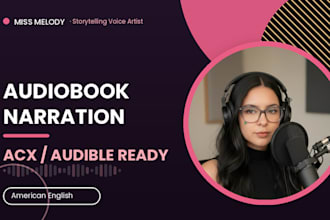 be your professional female audiobook narrator for acx audible voice narration