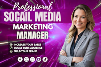 be your social media marketing manager and content creator