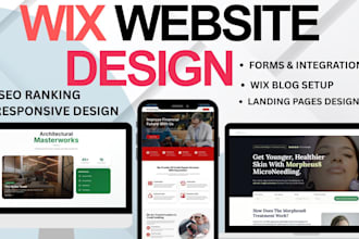 build wix website, wix blog, wix landing page, wix studio website development