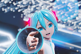 create 3d character model, mmd, sfm model, koikatsu, vrchat, mmd pv, vtuber,