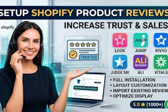 setup shopify product review loox junip rivyo judge me ali reviews vitals