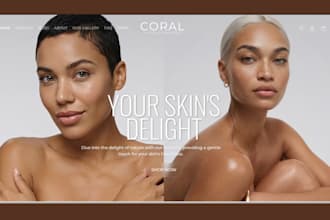 design skin care website beauty shopify store beauty website cosmetic store