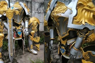 design wearable cosplay armor, helmet, eva foam templates, props and fdm print
