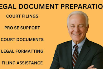 draft professionally civil complaints, motions, answers, and legal documents