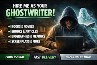ghostwrite a cozy mystery novel or kindle vella series, ebook ghoswriter
