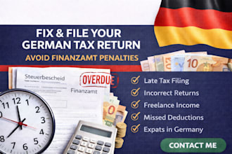 fix, prepare and file your german tax return to avoid finanzamt penalties