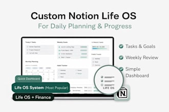 set up a notion personal dashboard for goals habits and life planning