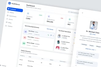 create ai healthcare billing software with admin dashboard
