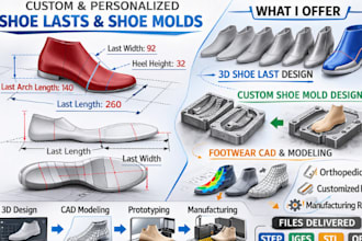 design custom and personalized shoe lasts and shoe molds