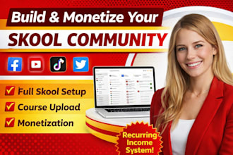 skool community marketing community setup create skool course content structure