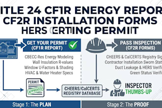 title 24 cf1r energy report cf2r installation forms hers certificate building