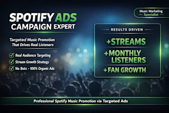 run targeted spotify ads campaign for music promotion and listeners