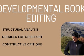 provide a professional developmental book edit