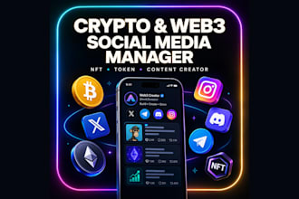 be your crypto and web3 social media, ai nft memecoin and token content creator