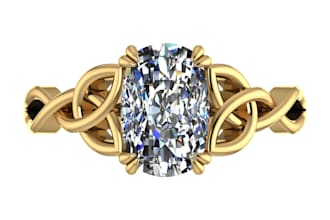 create custom engagement ring cad design