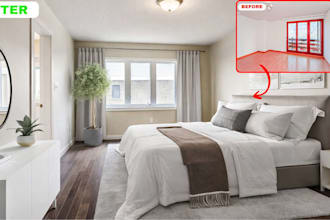 virtually stage your real estate photos with realistic furniture