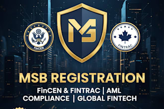 provide professional msb registration, fincen and aml compliance
